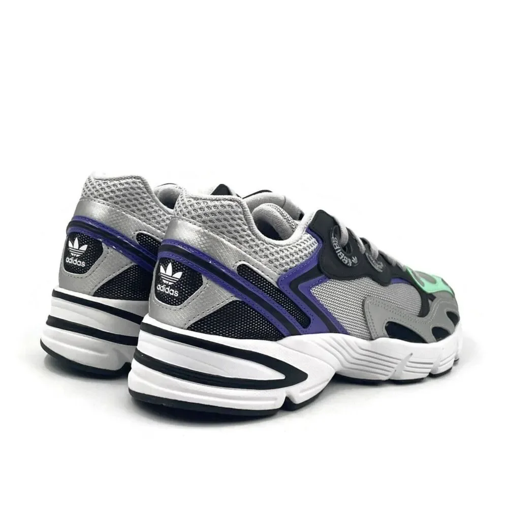 Adidas Astir Women Casual Retro Tennis Shoe Gray Black Running Sneaker - Picture 7 of 9